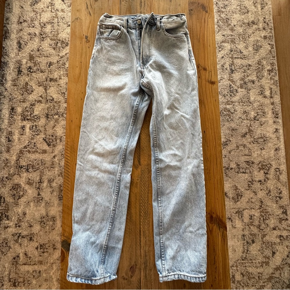 brandy melville / jgalt light wash denim high rise jean